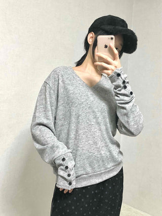Edge Stripe Turtleneck Loose Fit Knit