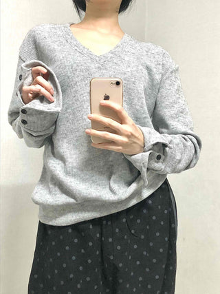 Edge Stripe Turtleneck Loose Fit Knit