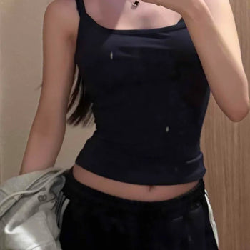 Daily Mood Round Neck Crop Slim Sleeveless