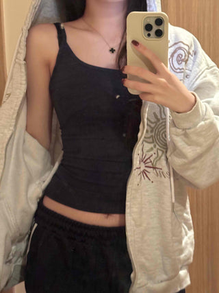 Daily Mood Round Neck Crop Slim Sleeveless