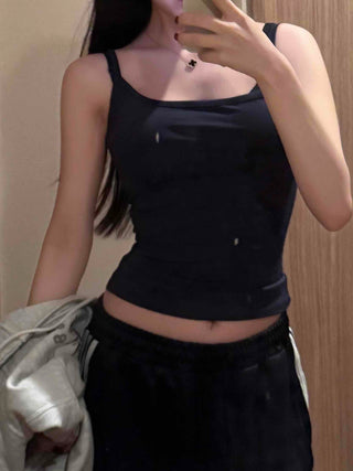 Daily Mood Round Neck Crop Slim Sleeveless