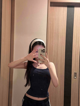 Daily Mood Round Neck Crop Slim Sleeveless