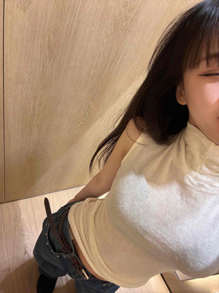 Angora Turtleneck Slim Ribbed Sleeveless Knit
