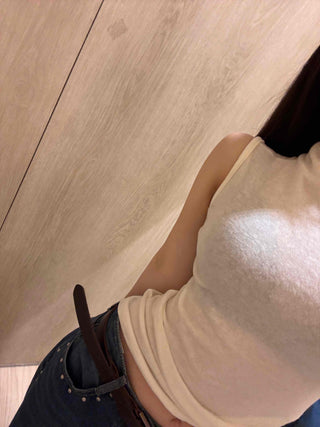 Angora Turtleneck Slim Ribbed Sleeveless Knit