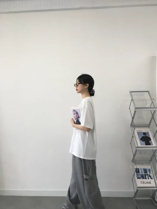 Cor Tomato Lettering Short Sleeve T-shirt