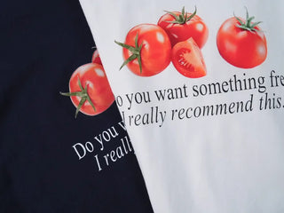 Cor Tomato Lettering Short Sleeve T-shirt