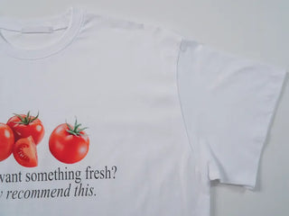 Cor Tomato Lettering Short Sleeve T-shirt