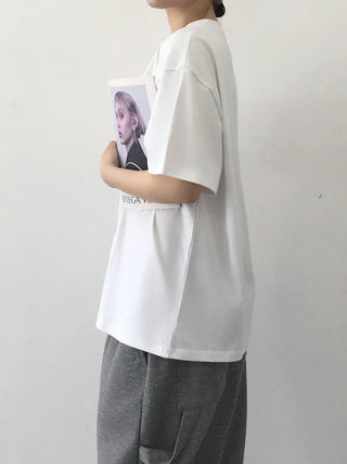 Cor Tomato Lettering Short Sleeve T-shirt