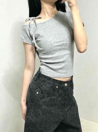 Daily Slim Fit Round Neck Crop Short Sleeve T-shirt