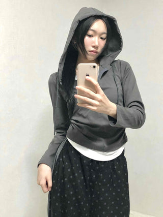 Daily Simple Layered Long-Sleeve Hoodie