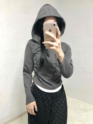 Daily Simple Layered Long-Sleeve Hoodie