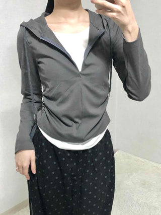 Daily Simple Layered Long-Sleeve Hoodie