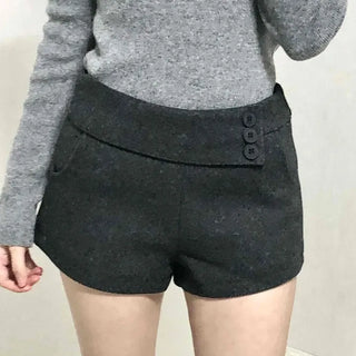 Lettering Point Slim Fit Elastic Waist Shorts