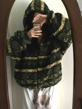 Military Camo Pattern Reversible Short Jumper