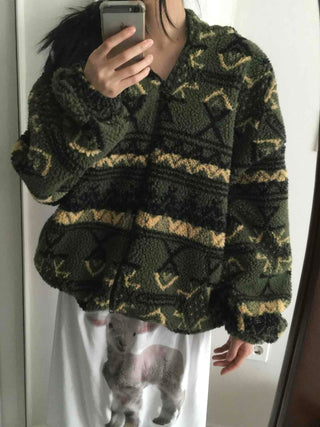 Military Camo Pattern Reversible Short Jumper