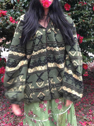Military Camo Pattern Reversible Short Jumper