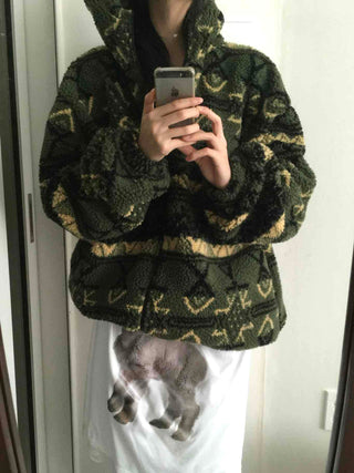Military Camo Pattern Reversible Short Jumper
