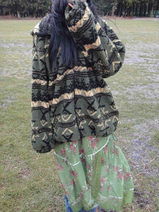 Military Camo Pattern Reversible Short Jumper
