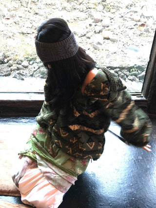 Military Camo Pattern Reversible Short Jumper
