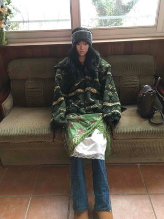 Military Camo Pattern Reversible Short Jumper