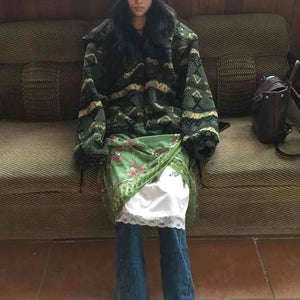 Vintage Scarf Pattern Slip Long Dress