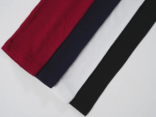 Leon Asymmetrical Boat Neck Slit Button Long Sleeve T-shirt