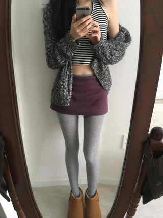 Slim Fit Low Mini Skirt