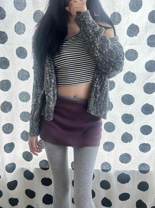 Slim Fit Low Mini Skirt