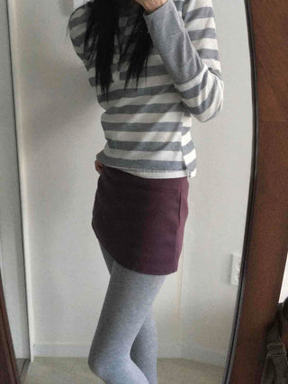 Slim Fit Low Mini Skirt