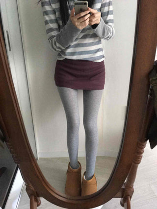 Slim Fit Low Mini Skirt