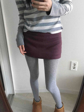 Slim Fit Low Mini Skirt
