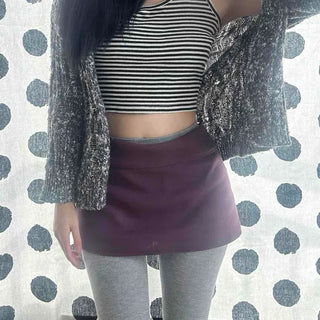 Slim Fit Low Mini Skirt