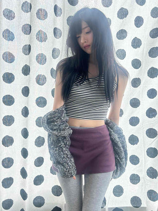 Slim Fit Low Mini Skirt