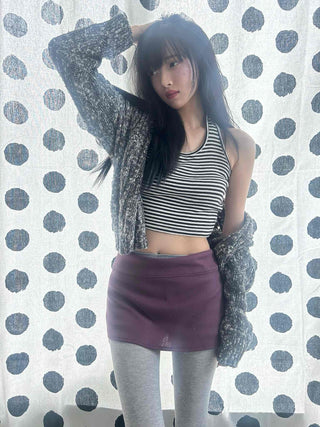 Slim Fit Low Mini Skirt