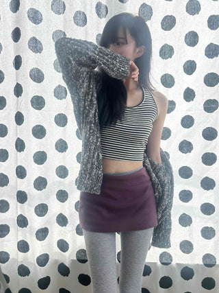 Slim Fit Low Mini Skirt