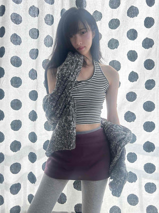 Slim Fit Low Mini Skirt