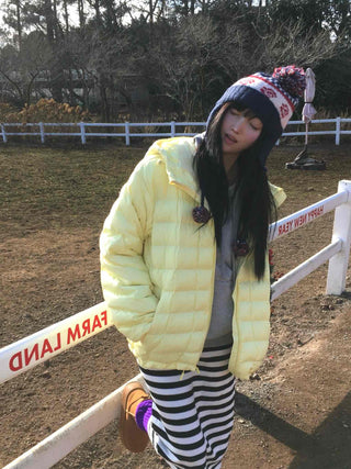 Short Puff Balloon Fit Crop Padded Jacket