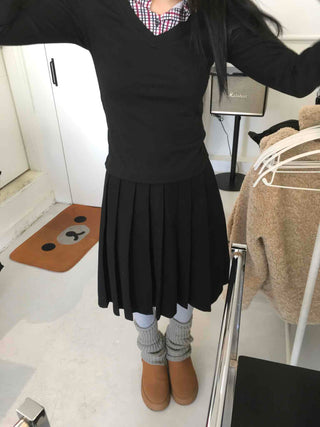 Short Bustier Asymmetrical Banded Midi Skirt