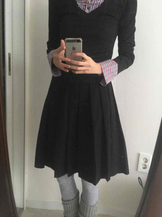 Short Bustier Asymmetrical Banded Midi Skirt