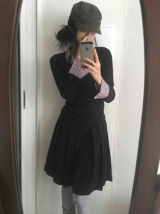 Short Bustier Asymmetrical Banded Midi Skirt
