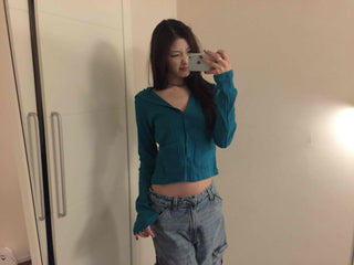 Sugar Twist Cable Knit Crop Cardigan