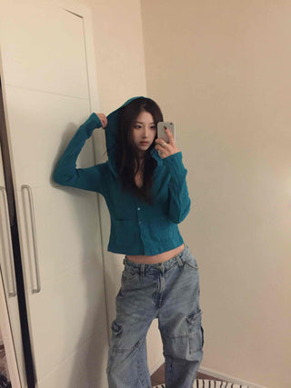 Sugar Twist Cable Knit Crop Cardigan