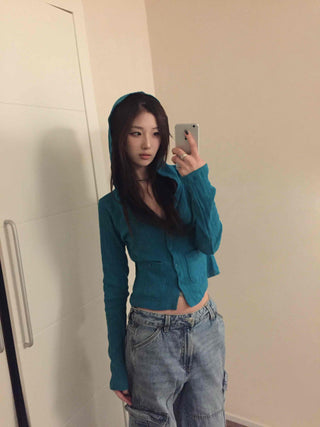 Sugar Twist Cable Knit Crop Cardigan