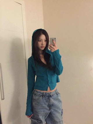 Sugar Twist Cable Knit Crop Cardigan