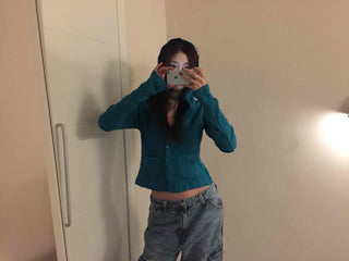 Sugar Twist Cable Knit Crop Cardigan