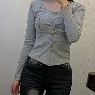 Lovely Shirred V-Neck Slim Fit Crop Cardigan