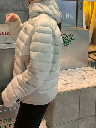 Outdoor Logo Pocket Hooded Down Padded Jacket