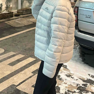 Outdoor Logo Pocket Hooded Down Padded Jacket