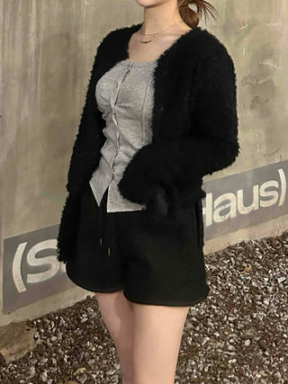 Relaxed Fit Daily Elastic Waist Half Shorts