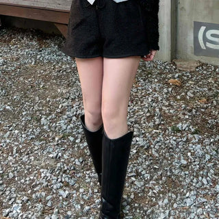 Relaxed Fit Daily Elastic Waist Half Shorts